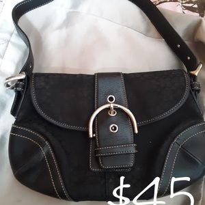 Black coach bag